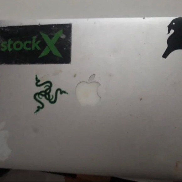 Laptop screen crack on right side u could fix or use for parts with charger